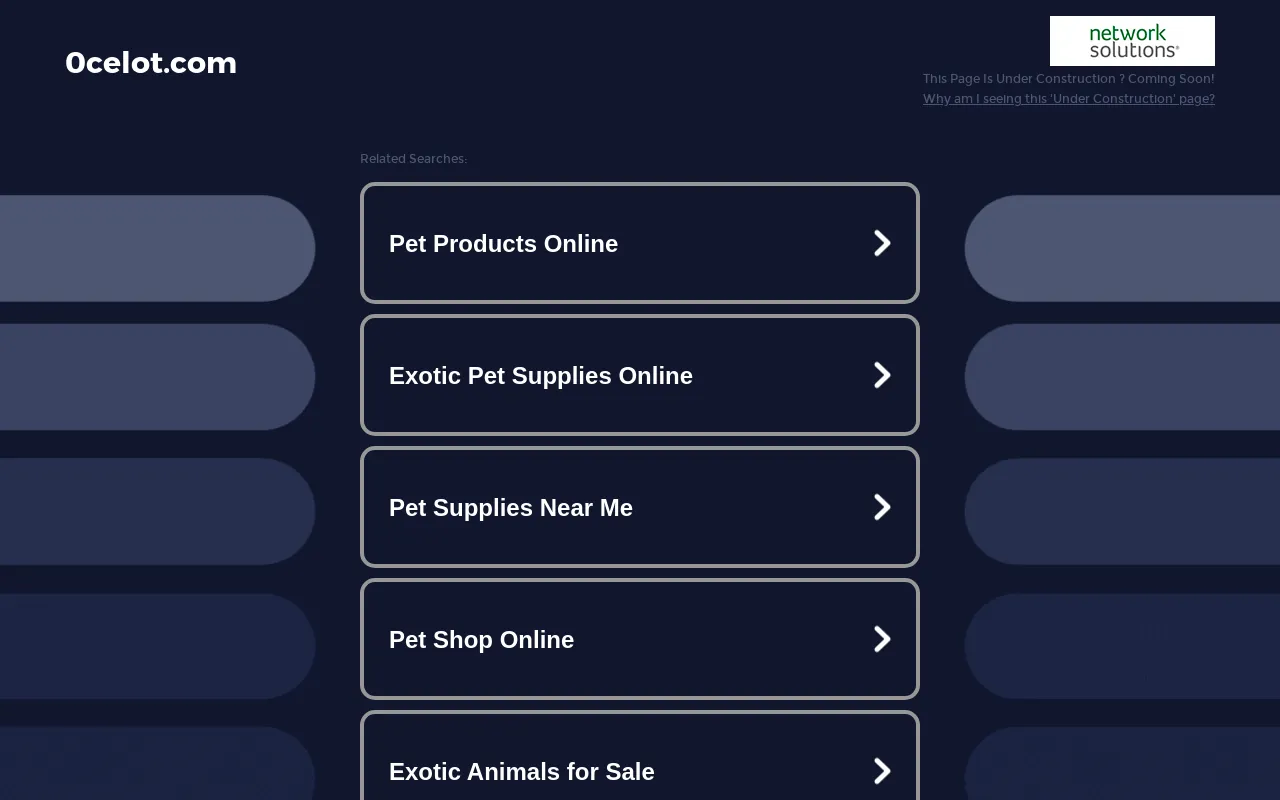 Screenshot of 0celot.com