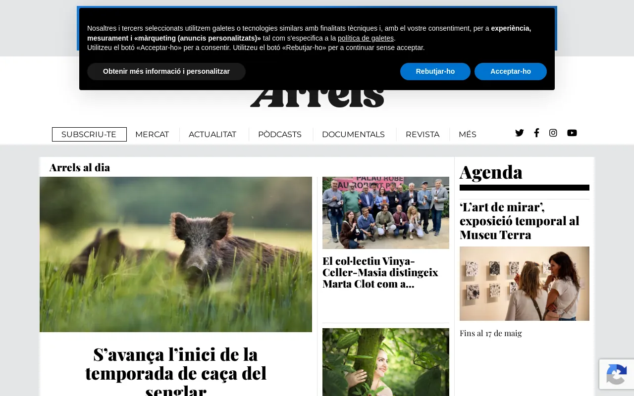 Screenshot of arrels.info