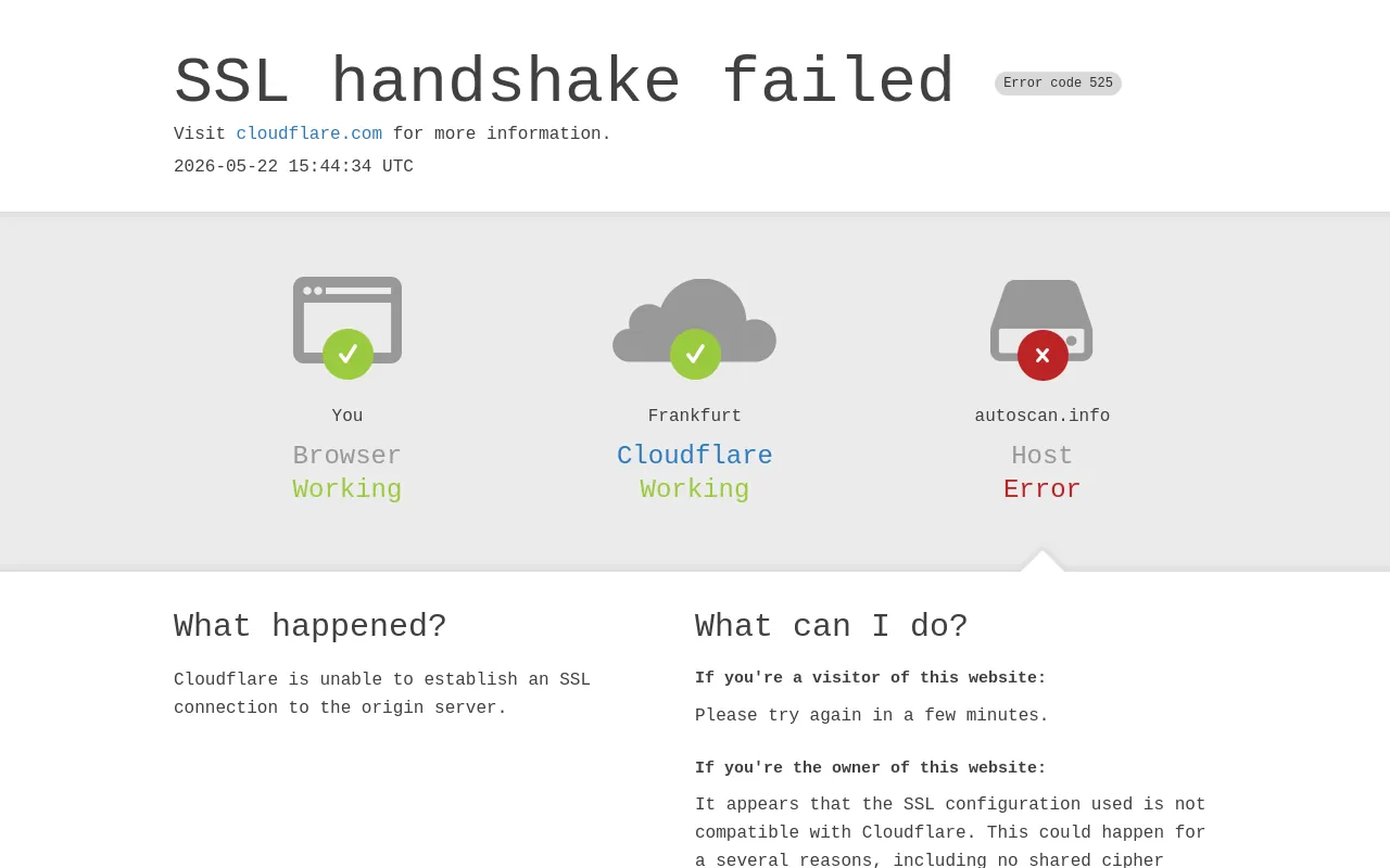 Screenshot of autoscan.info
