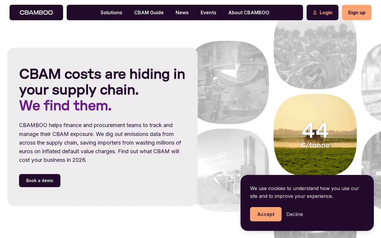 Screenshot of cbamboo.com