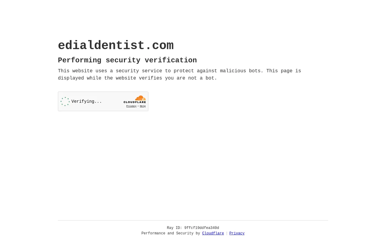 Screenshot of edialdentist.com