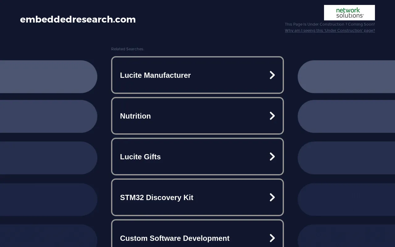 Screenshot of embeddedresearch.com