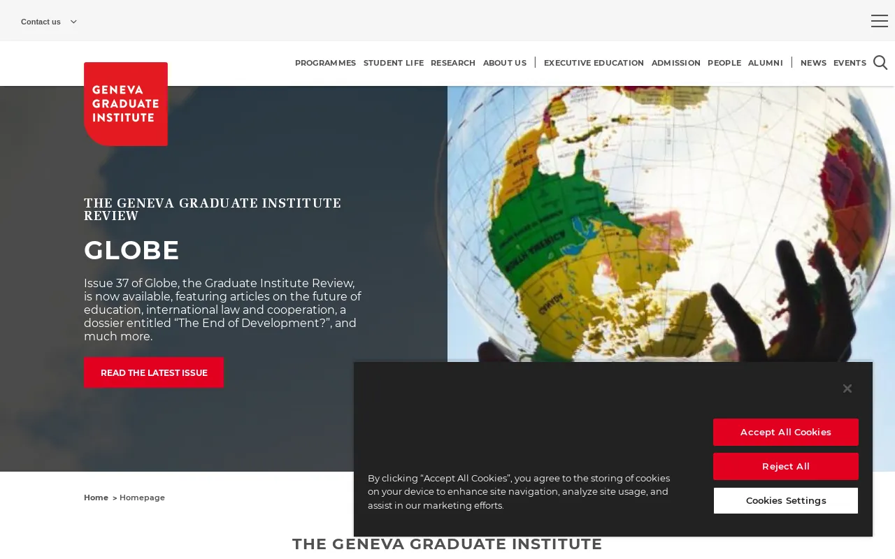 Screenshot of graduateinstitute.ch