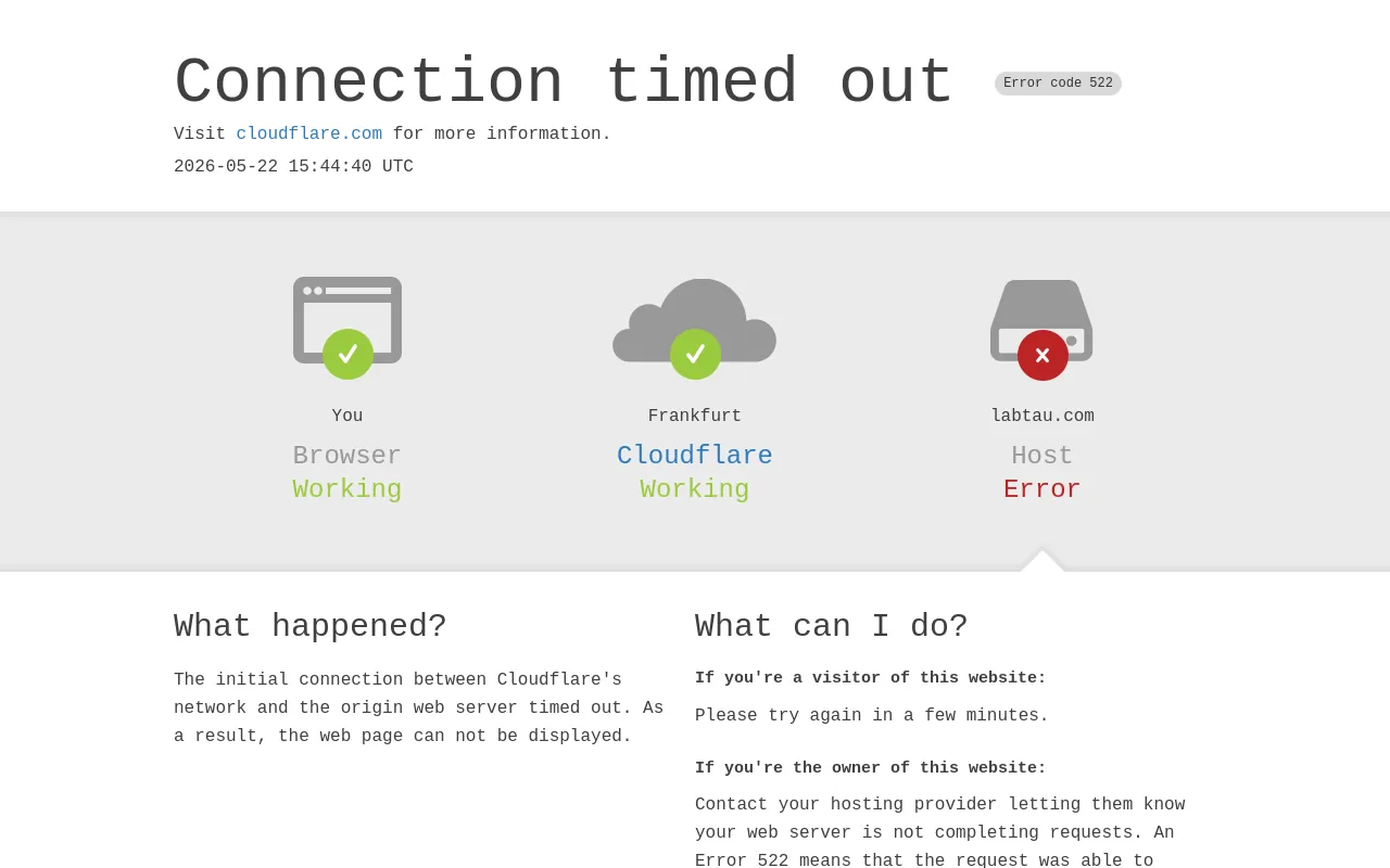 Screenshot of labtau.com