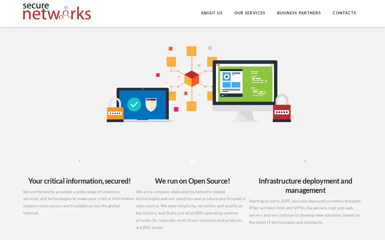 Screenshot of securenetworks.pt